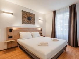 渣油姆豪斯中央酒店，位于米卢斯的酒店