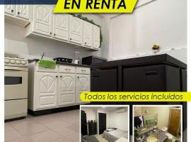 Torreón Jardin apartment near IMSS clinics 16 and 71，位于托雷翁的酒店