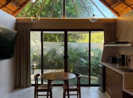 Aldea 58, cabañas de lujo con piscina en Merida centro，位于Azcorra的酒店