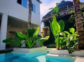 Private Villa & Pool steps to Paje Beach Zanzibar - AC WI TV Garden generator private garden sleeps 8 comfortably