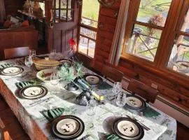 Authentic Log Cabin Short walk to Lake & Hideout