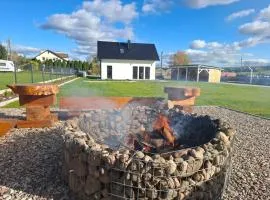 Dom "Między jeziorami" na Kaszubach, 10 osób, jacuzzi, ognisko, kominek