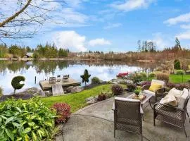 Lakeshore Serene Modern House Dock Billiard Gym