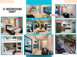 Puerto Princesa 2BR Staycation with Bunkbed, Balcony Condo Near PPC Airport up to 5pax - B2 4Kunzite，位于公主港的酒店