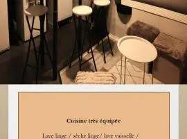 2CH 4pers matelas M de Forme Kitchenette SDB WC au calme côté jardin