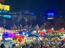 Window to the Christmas market