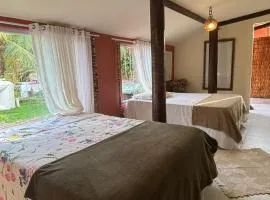 Suite completa com área verde