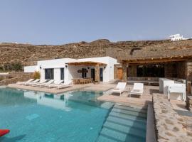 Private Villa Houlakia Mikonos，位于圣斯特凡诺斯的酒店