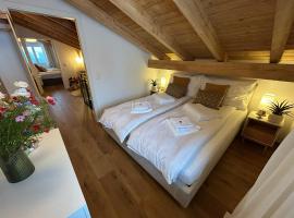 Swiss Horizon - Penthouse mit Aussicht & Liftnähe auf 2 Etagen，位于Flums的酒店