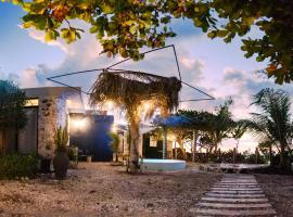 Habitaci&oacute;n, balc&oacute;n frente al mar y alberca，位于Lerma的海滩酒店