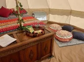 The Tawny Bell Tent Experience at Owl Barn Escapes