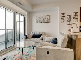 Modern High-Rise Condo w City Views & Balcony