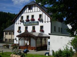 Frühstückspension "Schlösselmühle"，位于Jöhstadt的酒店