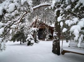 Beržų namelis - Birch cabin，位于Kučiūnai的木屋