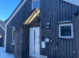 Ski-in, ski-out med milsvid utsikt och bastu