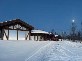 Log Cabin With Panoramic Views Of Hallingskarvet，位于Holo的酒店