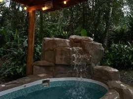 Cabin with private tropical forest