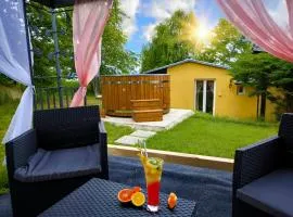 Ranch 66 - Wellness chata Arizona ve stylu Divokého Západu s koupacím sudem a saunou