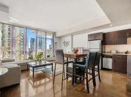 Cozy, Spacious & Trendy in the Heart of Downtown Calgary with Parking, Shops, Dining, and more!