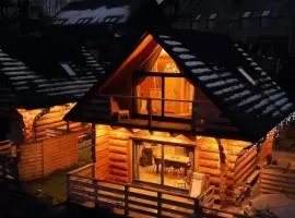 Domek z bali drewnianych w górach Jacuzzi & Balia - Osada Chełm