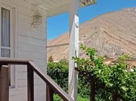 Valle de Elqui Horcon , Hermosa cabaña equipada para 2 personas max 3 a 5 minutos del Rio Estero Derecho con pozones con acceso liberado excelente ubicación en el pueblo cerca de negocios, botillerias y paradero