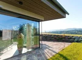 Stilvolles Ferienhaus Südsteiermark ruhige Lage top Aussicht & E-Ladestation