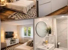 Gästehaus zur Uni Klinik Exklusives Apartment mit Küche und Badezimmer