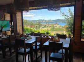 Caba&ntilde;as y hostal Aurora，位于卡斯特鲁的木屋