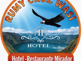Hotel Mirador Rumy Cruz Wasi，位于Zumbagua的自助式住宿
