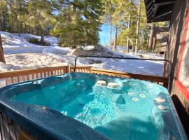 Chamberland retreat-Hot Tub, Pool Table, Movie & Ski，位于霍姆伍德的酒店