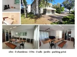 Superbe maison 3 chb-clim-jardin