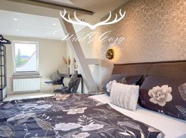 WILD&COZY Ferienhaus mit luxuri&ouml;ser K&uuml;che & Garage，位于布兰肯堡的别墅