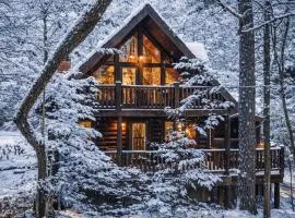 Little Pine Lodge a Smokies Hideaway - 1 mi to GSMNP - King Suite & Loft, Fireplace, Hot Tub & BEARS!