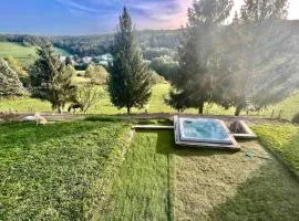 Chalet with a hot tub and large enclosed garden