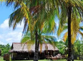 Cabaña 8 personas frente al mar con deck privado