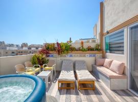 Luxury Bright Penthouses with Jakkuzzi,Valletta and Marina Views - VIP Feel，位于Misraħ Il-Barrieri的酒店