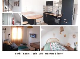 charmante maison de ville 4 pers wifi，位于沙托鲁的酒店