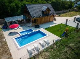Danube View Villa with Pool, Jacuzzi & Family Yard by Destination GREEN Croatia