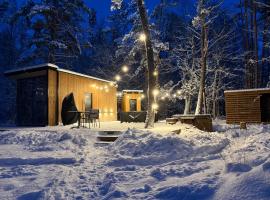 Telise TinyOne - Modern Forest Escape with Private Hot Tub，位于Vööla的酒店
