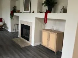 Big bedroom shared bathroom