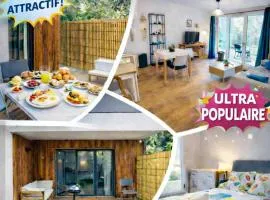 Le Cottage Jardin élégant & cosy, plage pour 6 personnes, animaux admis Biscarrosse