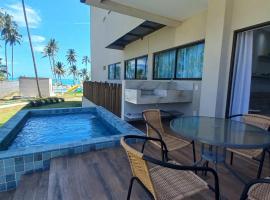 Apto Pé na Areia em Resort com Piscina Privativa，位于Ipioca的酒店