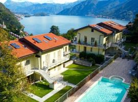 Vista Dolce Isola _ Lakeview Pool, Terrace & Garden apartment，位于阿尔杰尼奥的带泳池的酒店