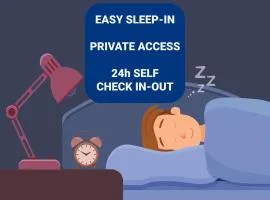 EASY SLEEP IN - PRIVATE ACCESS - 24h SELF CHECK IN-OUT