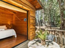 Ruca Lodge, habitación 2 personas cama king, desayuno, piscina, bosque costero