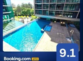 Riverson SOHO Kota Kinabalu，位于哥打京那巴鲁的带热水浴缸的酒店