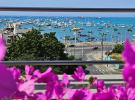 海菊蛤珍珠酒店，位于曼塔的带泳池的酒店