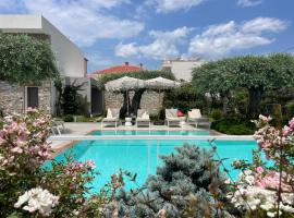 Thassos OLIVIA RESORT，位于波托什的带停车场的酒店