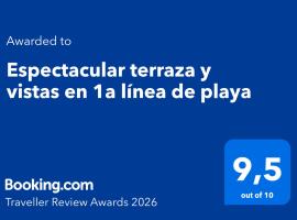 Espectacular terraza y vistas en 1a línea de playa，位于库列拉的酒店