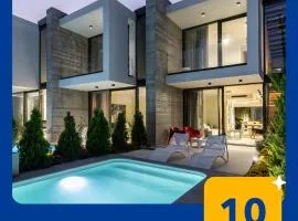 IKIES 3 Modern Eco-Friendly Private Seaview SIGNATURE Villas with a Pool